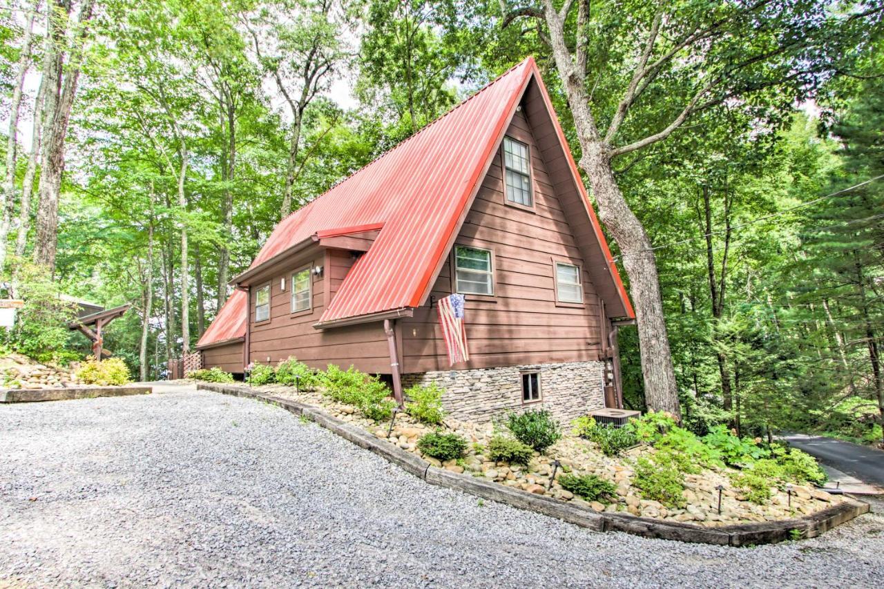 A-Frame Cabin With Hot Tub Less Than 1 Mi To Ober Gatlinburg Villa Buitenkant foto